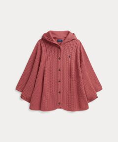POLO RALPH LAUREN / ポロ ラルフ ローレン ポンチョ | (ガールズ 7才～16才)ミニケーブル コットン フーデッド ポンチョ