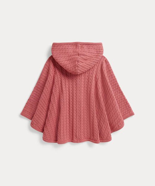 POLO RALPH LAUREN / ポロ ラルフ ローレン ポンチョ | (ガールズ 2才～6才)ミニケーブル コットン フーデッド ポンチョ | 詳細2