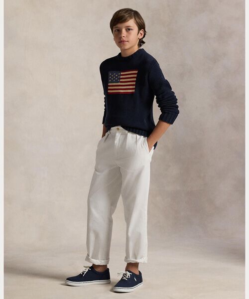 POLO RALPH LAUREN / ポロ ラルフ ローレン ニット・セーター | (ボーイズ 8才~20才)フラッグ コットン クルーネック セーター | 詳細3