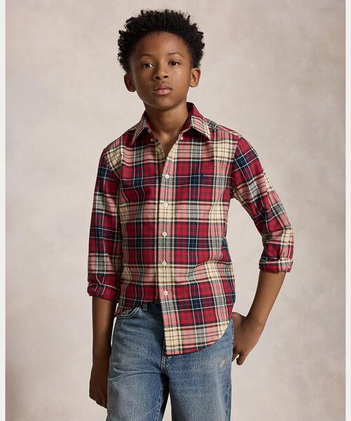 POLO RALPH LAUREN / ポロ ラルフ ローレン シャツ・ブラウス | (ボーイズ 8才~20才)チェック コットン オックスフォード シャツ(999マルチカラー)