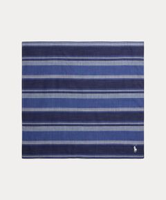 POLO RALPH LAUREN / ポロ ラルフ ローレン ハンカチ | ストライプド リネンコットン ハンカチーフ