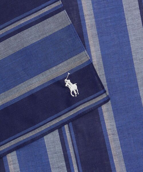 POLO RALPH LAUREN / ポロ ラルフ ローレン ハンカチ | ストライプド リネンコットン ハンカチーフ | 詳細2