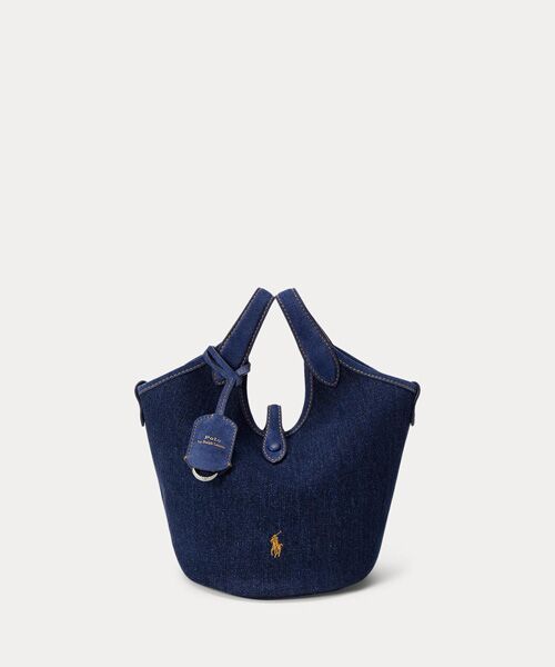 POLO RALPH LAUREN / ポロ ラルフ ローレン トートバッグ | Polo Play デニム スモール トート & クロスボディ（400ブルー）