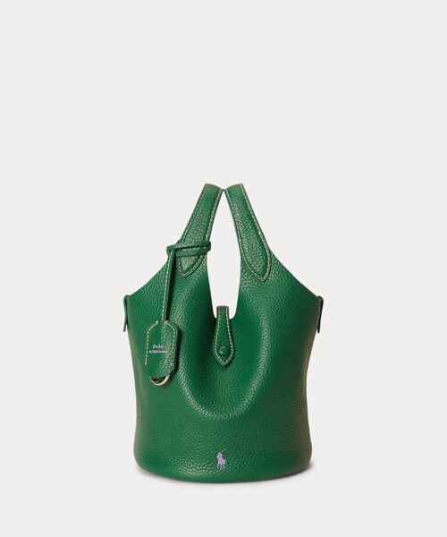 POLO RALPH LAUREN / ポロ ラルフ ローレン トートバッグ | Polo Play レザー スモール トート & クロスボディ（310グリーン）