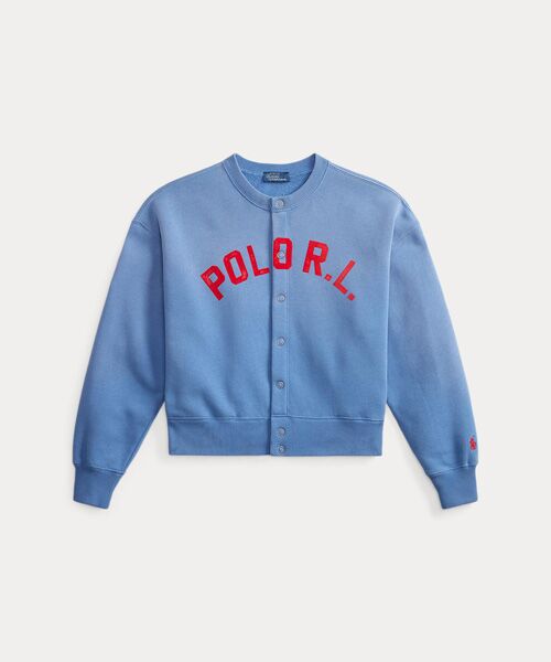 POLO RALPH LAUREN / ポロ ラルフ ローレン カーディガン・ボレロ | ロゴ フリース スナップド カーディガン | 詳細1