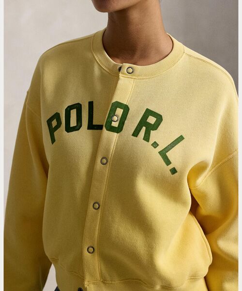 POLO RALPH LAUREN / ポロ ラルフ ローレン カーディガン・ボレロ | ロゴ フリース スナップド カーディガン | 詳細4
