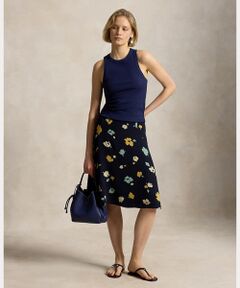 POLO RALPH LAUREN / ポロ ラルフ ローレン ミニ・ひざ丈スカート | フローラルプリント クレープ スカート
