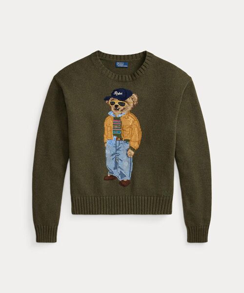 POLO RALPH LAUREN / ポロ ラルフ ローレン ニット・セーター | Polo ベア コットン クルーネック セーター | 詳細1