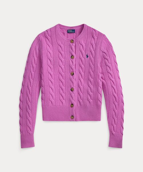 POLO RALPH LAUREN / ポロ ラルフ ローレン カーディガン・ボレロ | ケーブルニット ウールカシミヤ カーディガン | 詳細1