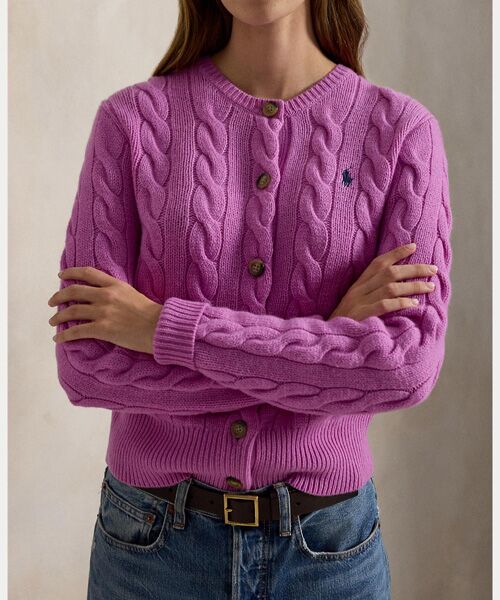 POLO RALPH LAUREN / ポロ ラルフ ローレン カーディガン・ボレロ | ケーブルニット ウールカシミヤ カーディガン | 詳細4