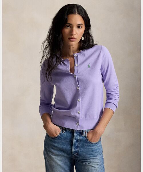 POLO RALPH LAUREN / ポロ ラルフ ローレン カーディガン・ボレロ | コットン クルーネック カーディガン | 詳細5