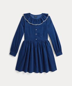 POLO RALPH LAUREN / ポロ ラルフ ローレン ミニ丈・ひざ丈ワンピース | (ガールズ 7才～16才)コットン コーデュロイ シャツドレス