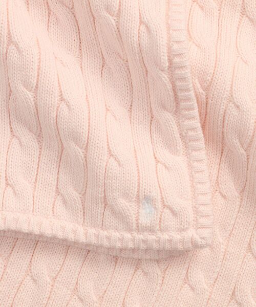 POLO RALPH LAUREN / ポロ ラルフ ローレン ベビー・キッズグッズ | (ベビー)ケーブルニット コットン ベビー ブランケット | 詳細1