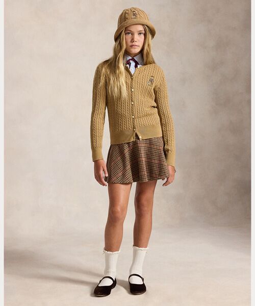 POLO RALPH LAUREN / ポロ ラルフ ローレン カーディガン・ボレロ | (ガールズ 7才～16才)Polo ベア ミニケーブル コットン カーディガン | 詳細3