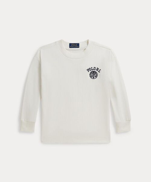 POLO RALPH LAUREN / ポロ ラルフ ローレン Tシャツ | (ボーイズ 2才～7才)ビッグ フィット コットン ロングスリーブ Tシャツ（100ホワイト）