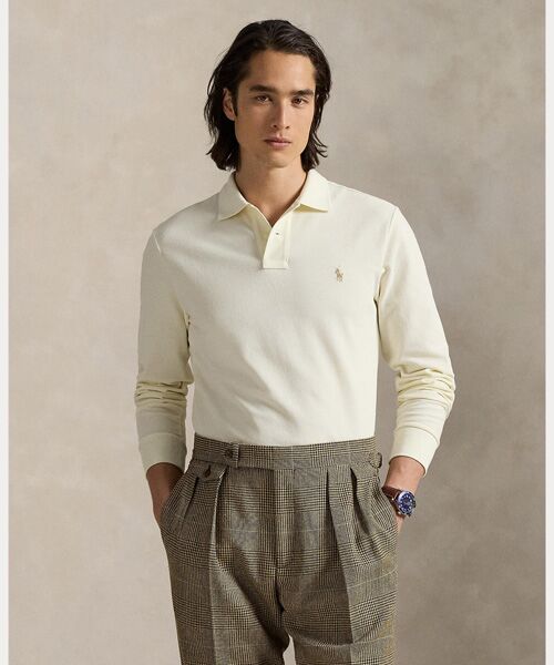 POLO RALPH LAUREN / ポロ ラルフ ローレン パーカー | カスタム スリム ロングスリーブ ポロシャツ（101ナチュラル）