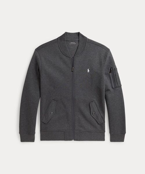 POLO RALPH LAUREN / ポロ ラルフ ローレン ブルゾン | ダブルニット ボンバー ジャケット（020グレー）