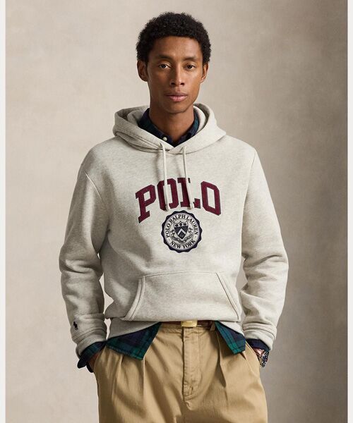 POLO RALPH LAUREN / ポロ ラルフ ローレン 未設定 | ロゴ フリース フーディ（020グレー）