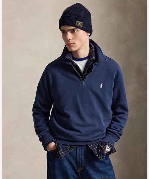POLO RALPH LAUREN / ポロ ラルフ ローレン スウェット | ループバック フリース カラード スウェットシャツ（410ネイビー）