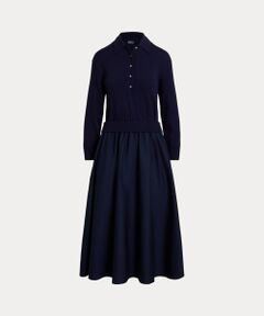 POLO RALPH LAUREN / ポロ ラルフ ローレン ロング・マキシ丈ワンピース | ハイブリッド ニット ポロボディス ドレス
