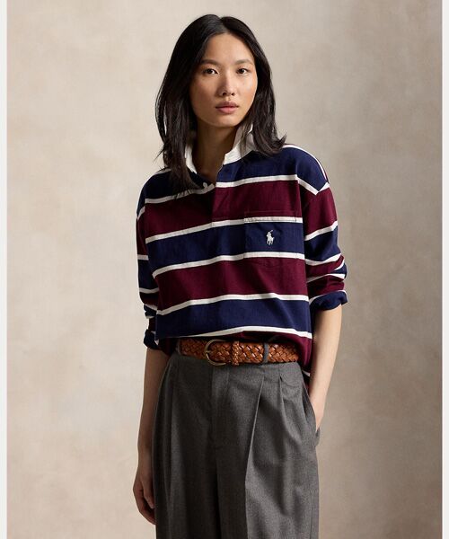 POLO RALPH LAUREN / ポロ ラルフ ローレン カットソー | オーバーサイズ コットン ラグビー シャツ | 詳細6