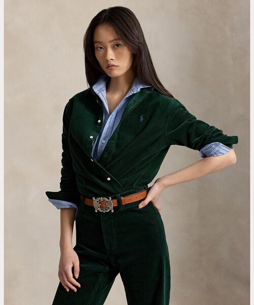 POLO RALPH LAUREN / ポロ ラルフ ローレン シャツ・ブラウス | クラシック フィット コットン コーデュロイ シャツ（300グリーン）