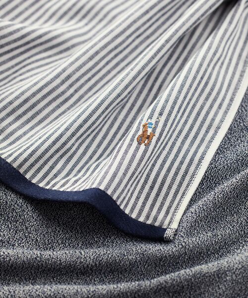 RALPH LAUREN HOME / ラルフ ローレン ホーム ランドリーグッズ | オックスフォード ストライプド スモール シングル タオルケット | 詳細1