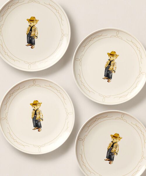 RALPH LAUREN HOME / ラルフ ローレン ホーム 食器 | ウエスタン Polo ベア デザート プレート セット | 詳細1