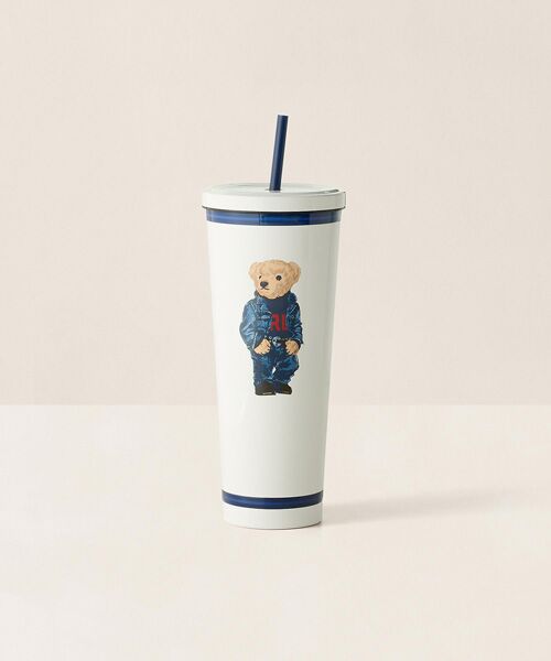 RALPH LAUREN HOME / ラルフ ローレン ホーム グラス・マグカップ | Polo ベア アイスド ビバレッジ カップ & ストロー（100ホワイト）