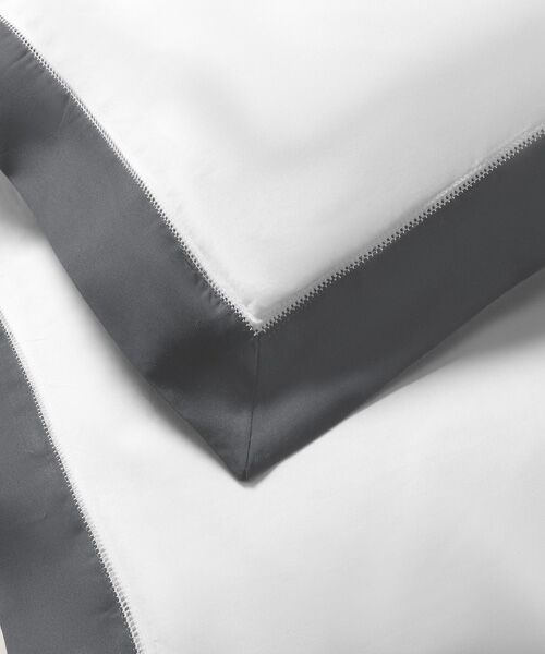 RALPH LAUREN HOME / ラルフ ローレン ホーム 寝具 | オーガニック コットン サティーン ボーダー デュベ カバー/キングサイズ | 詳細1