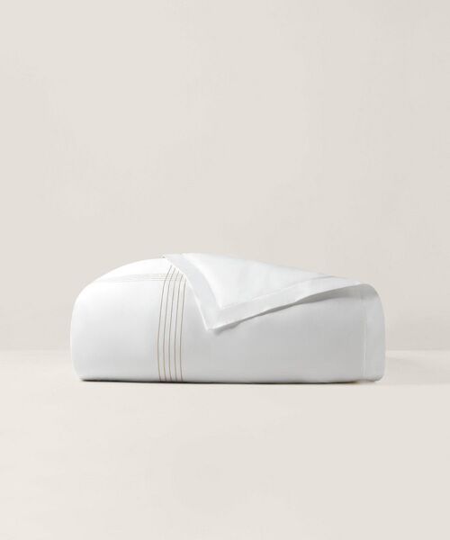 RALPH LAUREN HOME / ラルフ ローレン ホーム 寝具 | オーガニック コットン サティーン ハンカチーフ デュベ カバー/キングサイズ（270ブラウン）