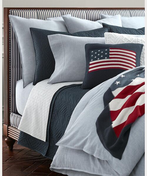 RALPH LAUREN HOME / ラルフ ローレン ホーム 寝具 | ワークシャツ シャンブレー フラットシーツ/シングルサイズ | 詳細2
