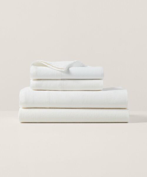 RALPH LAUREN HOME / ラルフ ローレン ホーム 寝具 | RL リネン ソリッド フラットシーツ/ シングルサイズ（100ホワイト）
