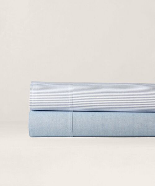RALPH LAUREN HOME / ラルフ ローレン ホーム 寝具 | オーガニック コットン オックスフォード ストライプ ボックスシーツ/クイーンサイズ | 詳細4
