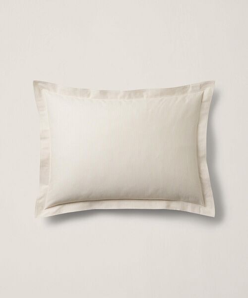 RALPH LAUREN HOME / ラルフ ローレン ホーム 寝具 | オーガニック コットン オックスフォード ストライプ スタンダード ピローシャム（101ナチュラル）