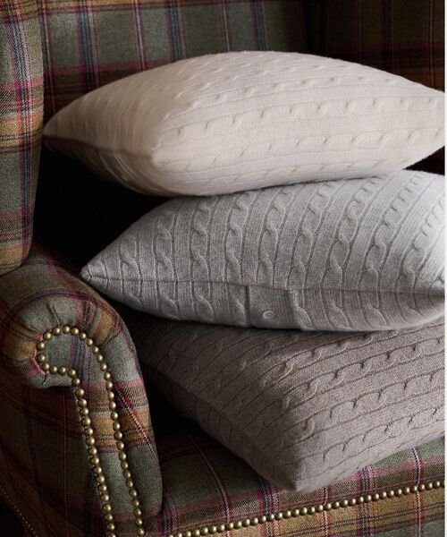 RALPH LAUREN HOME / ラルフ ローレン ホーム 寝具 | ケーブルド カシミヤ スロー ピロー | 詳細3