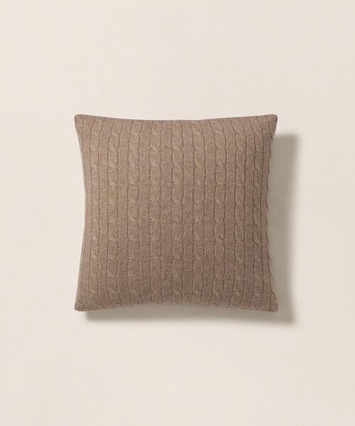 RALPH LAUREN HOME / ラルフ ローレン ホーム 寝具 | ケーブルド カシミヤ スロー ピロー（101ナチュラル）
