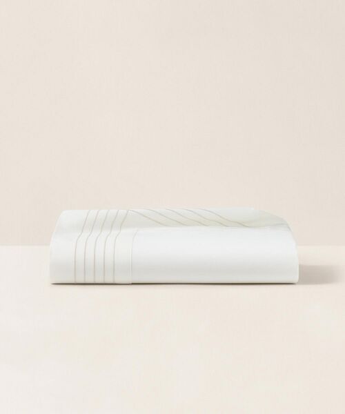 RALPH LAUREN HOME / ラルフ ローレン ホーム 寝具 | オーガニック コットン サティーン ハンカチーフ シーツ / ダブルフラットシーツ（020グレー）