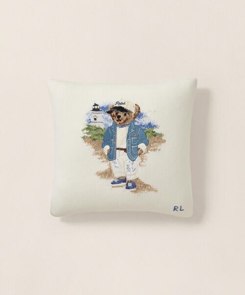RALPH LAUREN HOME / ラルフ ローレン ホーム 寝具 | バイ ザ シー Polo ベア スロー ピロー（101ナチュラル）