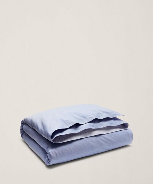 RALPH LAUREN HOME / ラルフ ローレン ホーム 寝具 | オーガニック コットン オックスフォード リバーシブル デュベ カバー/シングルサイズ（400ブルー）