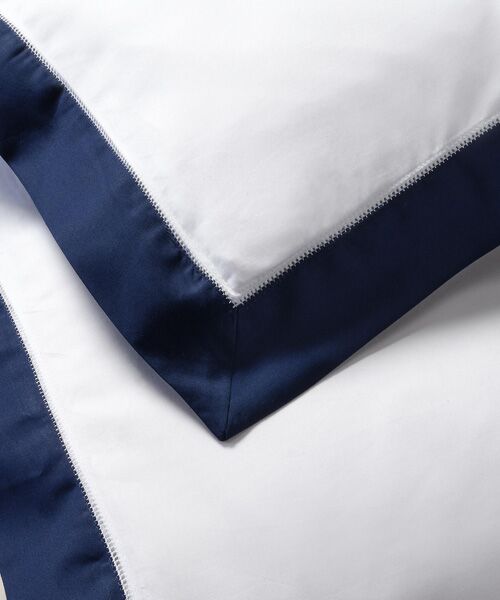 RALPH LAUREN HOME / ラルフ ローレン ホーム 寝具 | オーガニック コットン サティーン ボーダー デュベ カバー | 詳細1