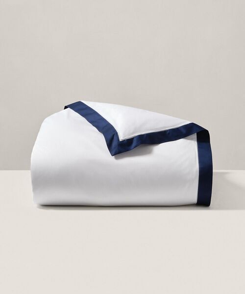RALPH LAUREN HOME / ラルフ ローレン ホーム 寝具 | オーガニック コットン サティーン ボーダー デュベ カバー（410ネイビー）