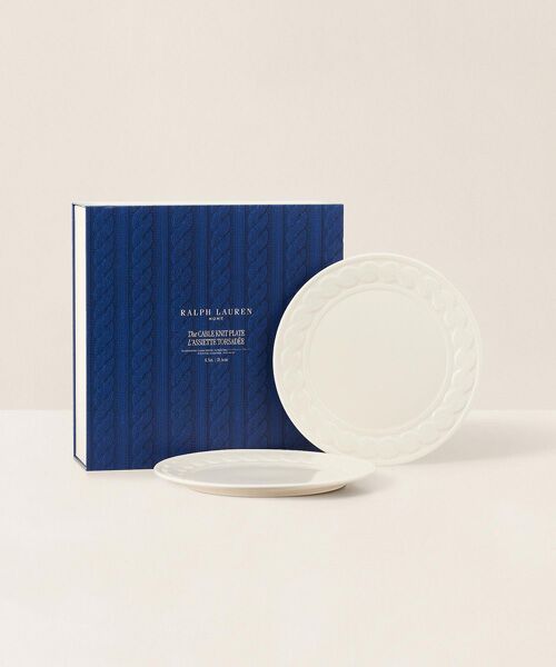 RALPH LAUREN HOME / ラルフ ローレン ホーム 食器 | ケーブルニット セラミック プレート ギフト セット | 詳細2
