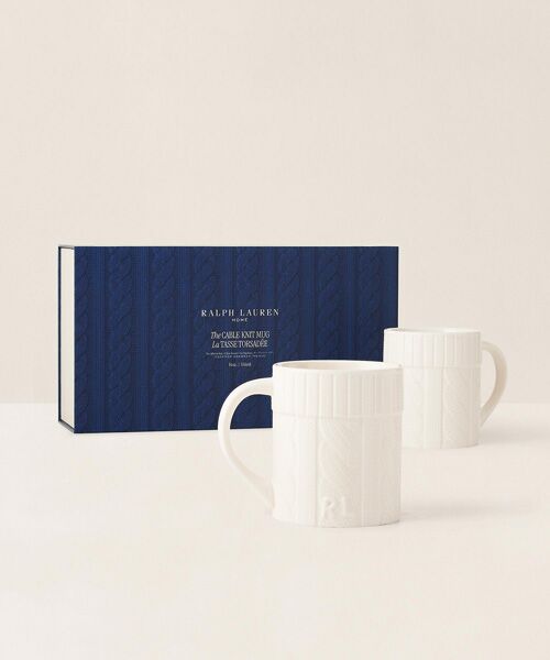 RALPH LAUREN HOME / ラルフ ローレン ホーム グラス・マグカップ | ケーブルニット セラミック マグ ギフト セット | 詳細2