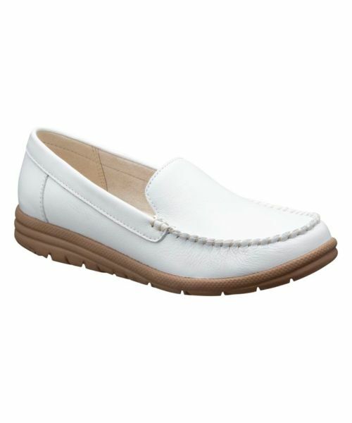 REDWOOD RIVER / レッドウッドリバー フラットシューズ | レッドウッドリバー M02C モカシンシューズ ホワイト カジュアルシューズ | 詳細1