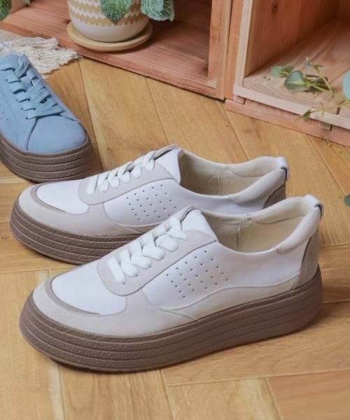 REDWOOD RIVER / レッドウッドリバー スニーカー | レッドウッドリバー M08C マルチパーツデザインスニーカー ホワイトアイボリー スニーカー | 詳細1