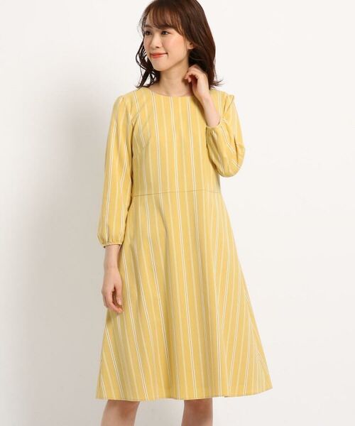 セール 洗える ダブルストライプワンピース ミニ丈 ひざ丈ワンピース Reflect リフレクト ファッション通販 タカシマヤファッションスクエア