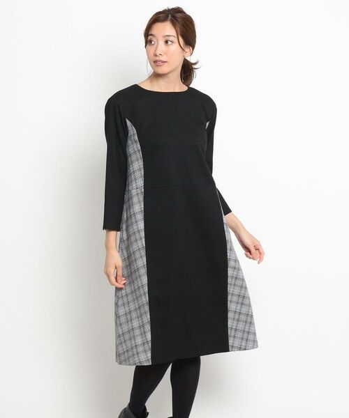 グレンチェックaラインワンピース ミニ丈 ひざ丈ワンピース Reflect リフレクト ファッション通販 タカシマヤファッションスクエア