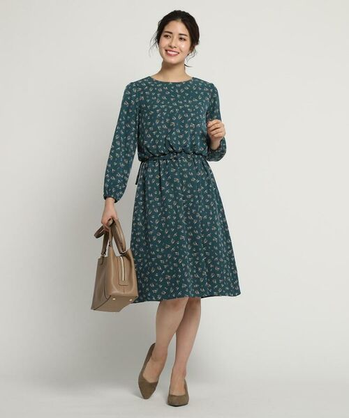 ヴィンテージ風フラワーワンピース ミニ丈 ひざ丈ワンピース Reflect リフレクト ファッション通販 タカシマヤファッションスクエア