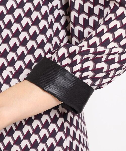 洗える ベルト付き幾何柄ワンピース ミニ丈 ひざ丈ワンピース Reflect リフレクト ファッション通販 タカシマヤファッションスクエア